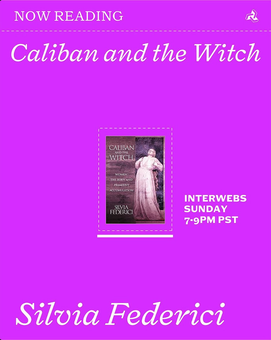 Caliban and the Witch flyer
