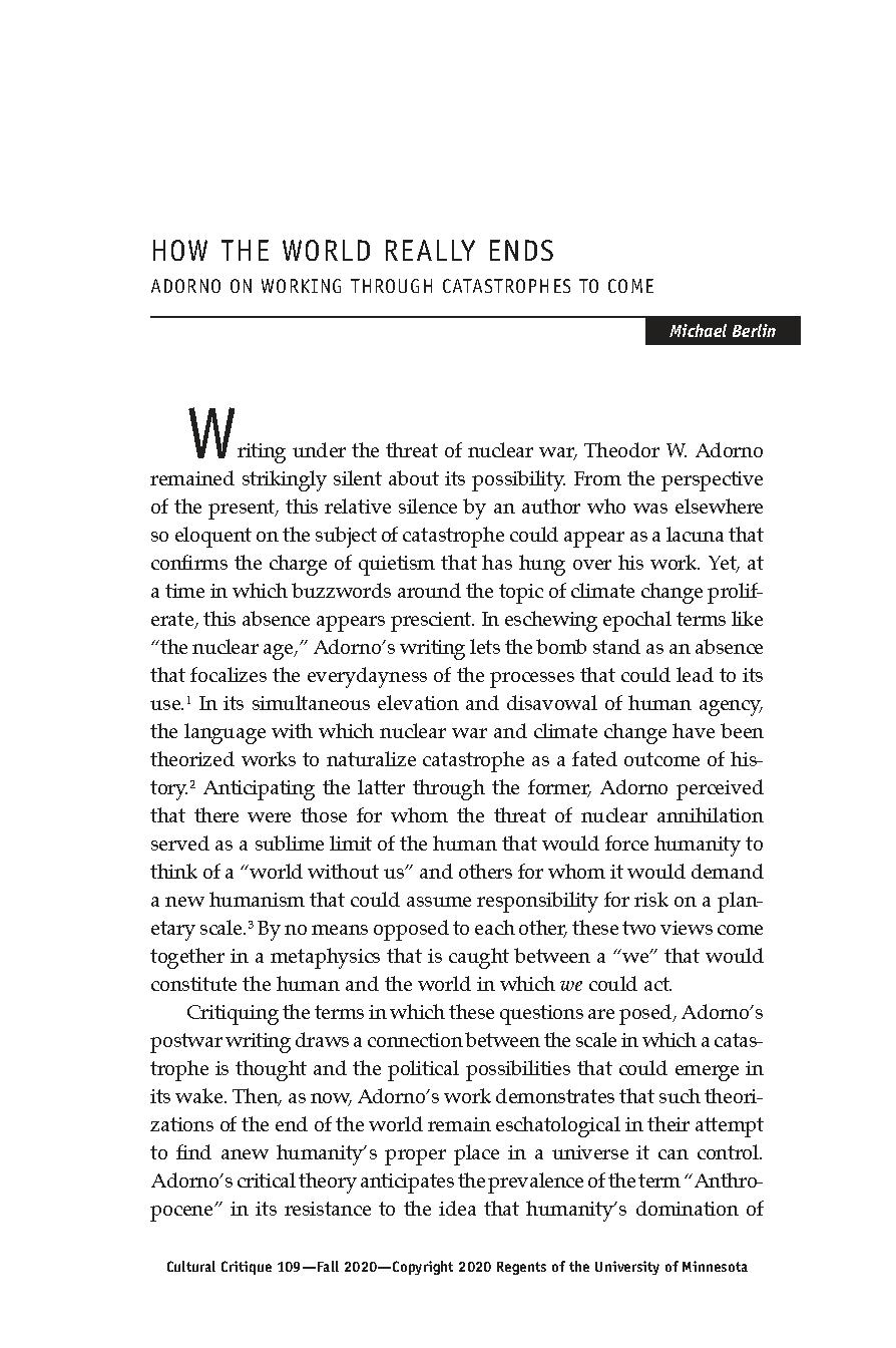 How the World Really Ends
