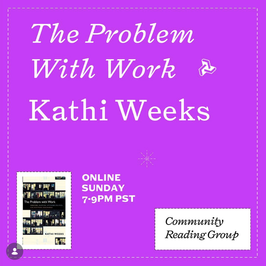 The Problem with Work flyer