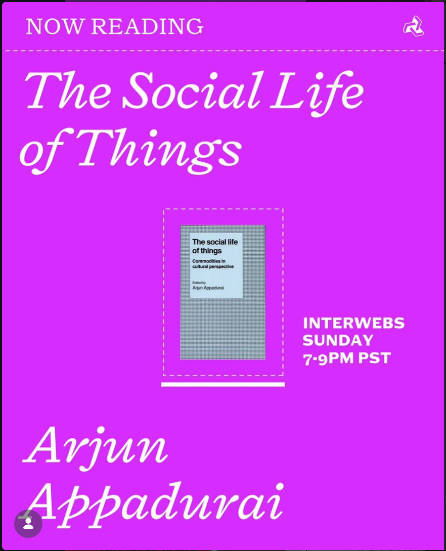 The Social Life of Things flyer